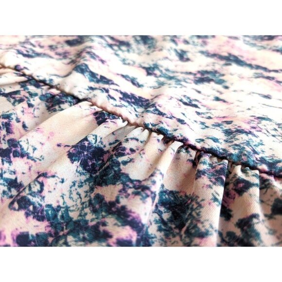 NWOT AMANDA UPRICHARD Ora Cold-Shoulder Pink Snakeskin Dress Dropwaist Size SP - Picture 4 of 7